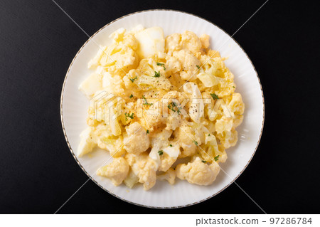orange cauliflower egg salad orange cauliflower egg salad 97286784
