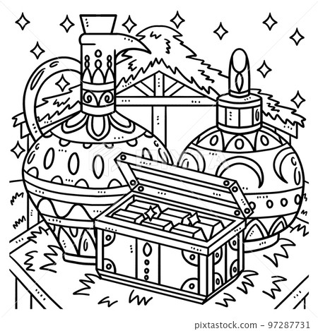 Christian Gifts of the Magi Coloring Page for Kids 97287731