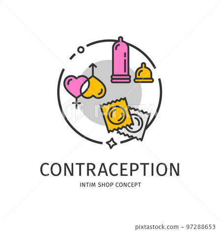 Intim Shop Thin Line Icon Concept. Vector 97288653