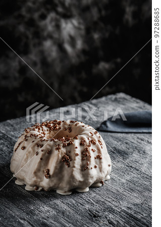 gugelhupf cake on a table gugelhupf cake on a table 97288685