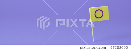intersex flag, panoramic banner format intersex flag, panoramic banner format 97288690