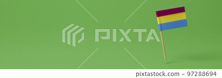 pansexual flag, web banner format pansexual flag, web banner format 97288694