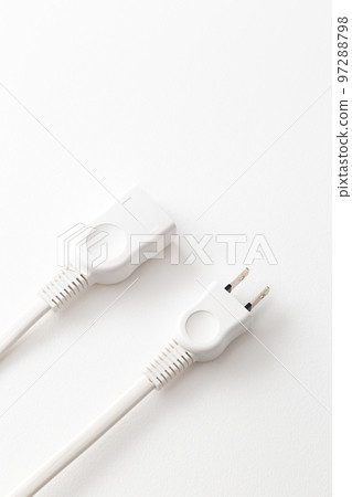 Extension cord white background 97288798