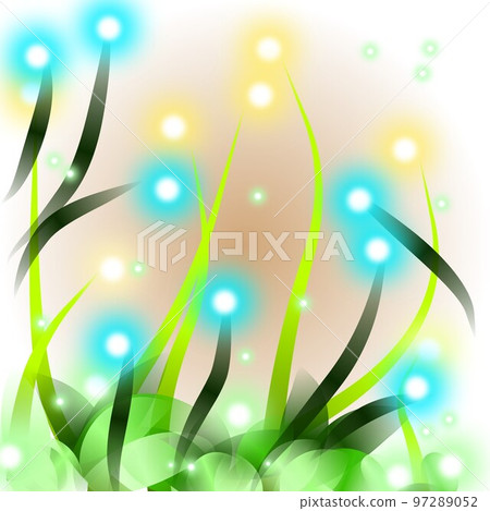 Floral illustration. Fantastic landscape, bright magical colors. Radiant image. Fictional reality. Floral illustration. Fantastic landscape, bright magical colors. Radiant image. Fictional reality. 97289052