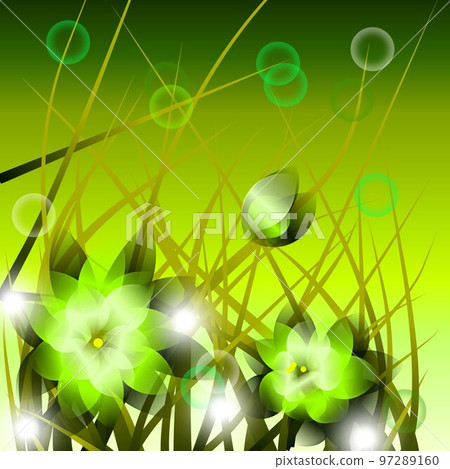 Floral illustration. Fantastic landscape, bright magical colors. Radiant image. Fictional reality. Floral illustration. Fantastic landscape, bright magical colors. Radiant image. Fictional reality. 97289160