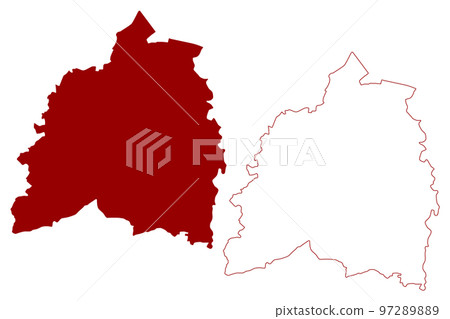 Bassetlaw Non-metropolitan district (United Kingdom of Great Britain and Northern Ireland, ceremonial county Nottinghamshire or Notts, England) map vector illustration, scribble sketch map Bassetlaw Non-metropolitan district (United Kingdom of Great Britain and Northern Ireland, ceremonial county Nottinghamshire or Notts, England) map vector illustration, scribble sketch map 97289889