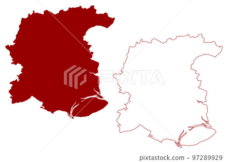 Colchester Non-metropolitan district, Borough and City (United Kingdom of Great Britain and Northern Ireland, ceremonial county Essex, England) map vector illustration, scribble sketch map Colchester Non-metropolitan district, Borough and City (United Kingdom of Great Britain and Northern Ireland, ceremonial county Essex, England) map vector illustration, scribble sketch map 97289929