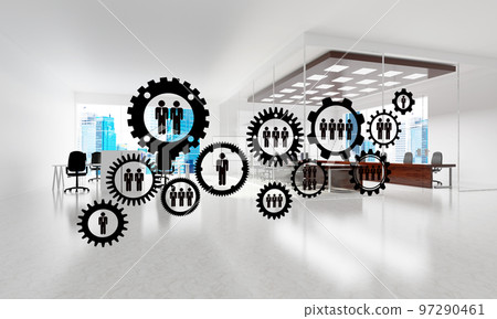 Networking and wireless connection as concept for effective modern business Networking and wireless connection as concept for effective modern business 97290461