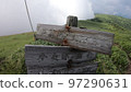 Image of a sea of clouds and signposts Image of a sea of clouds and signposts 97290631