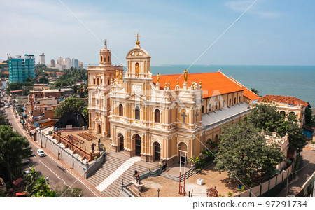 St. James the Great Church in Colombo. Aerial view 97291734