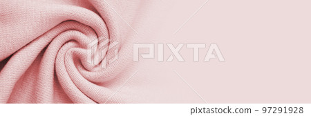 Knitted woolen pink texture banner background Knitted woolen pink texture banner background 97291928