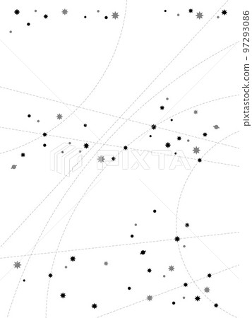 The Winter Starry Sky -- (white blank background). 97293086