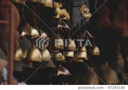 Tibetan brass bells wind chimes for relaxation and meditation 97293180