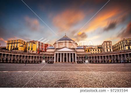 Naples, Italy at Plebiscito Square 97293594