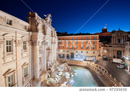 Rome, Italy at Trevi Fountain 97293630