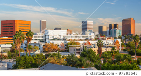 Beverly Hills, California, USA Rooftop Skyline View Beverly Hills, California, USA Rooftop Skyline View 97293643