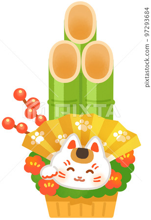 招財貓門松 97293684