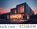 3d rendering of modern cozy house, 3d illustration 97296496