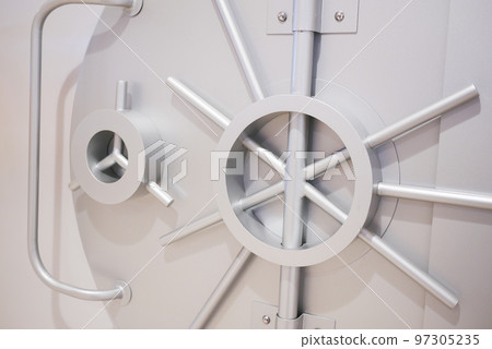 large iron open safe with two doors large iron open safe with two doors 97305235