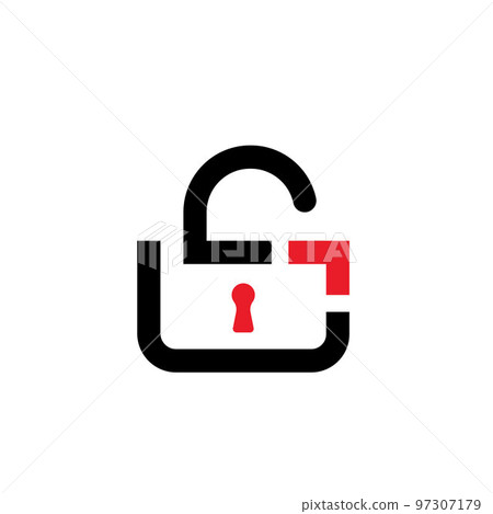abstract s letter lock concept icon vector design 97307179