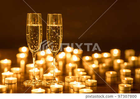 champagne candle 97307800