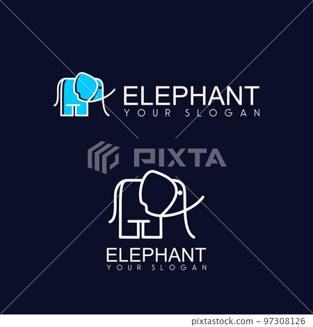 Simple and funny Elephant image graphic icon logo design abstract concept vector stock. Can be used as a symbol associated animal or cartoon Simple and funny Elephant image graphic icon logo design abstract concept vector stock. Can be used as a symbol associated animal or cartoon 97308126
