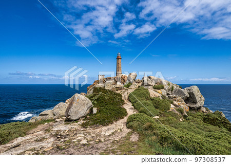 Lighthouse of Cabo VIlan near Camarinas in Galicia,Spain. 97308537