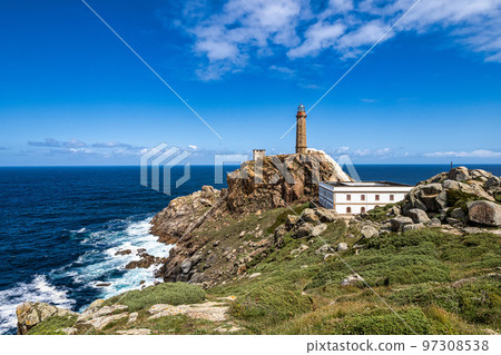 Lighthouse of Cabo VIlan near Camarinas in Galicia,Spain. 97308538