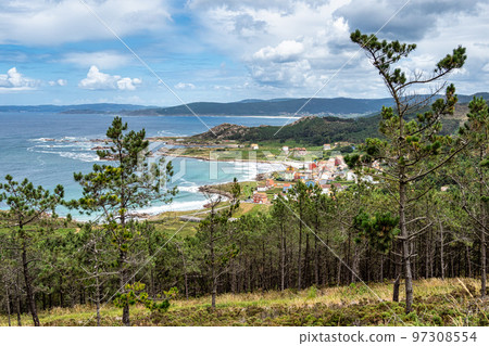 The fishermen village of Camarinas in Galicia, Spain The fishermen village of Camarinas in Galicia, Spain 97308554