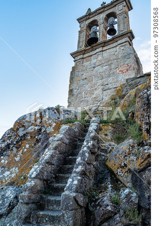 Summit of mount Corpino, Muxia, Coast of Death, La Coruna, Galicia, Spain 97308568