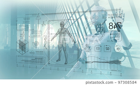 Medical research of the human body and artificial intelligence. 97308584