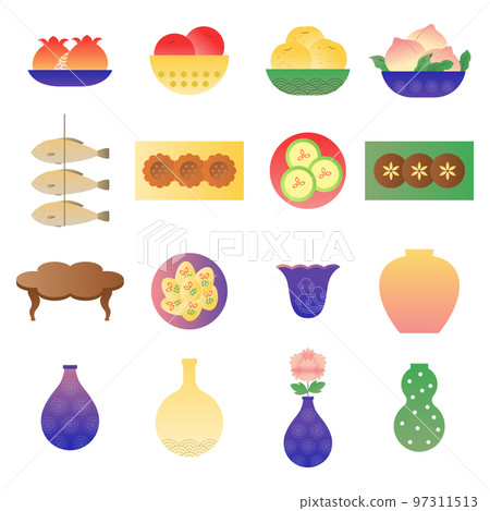 Korean traditional food illustration 97311513