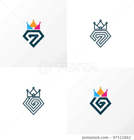 simple Crown and pentagon like letter G font image graphic icon logo design abstract concept vector stock. Can be used as a symbol related to king or queen. simple Crown and pentagon like letter G font image graphic icon logo design abstract concept vector stock. Can be used as a symbol related to king or queen. 97311662