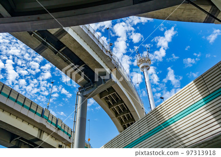 [Urban scenery of Tokyo] Hakozaki Junction 97313918