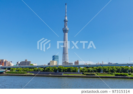[東京的都市風景] 淺草周邊的都市風景 97315314