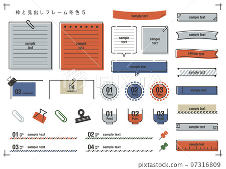 Frame and Heading Set Winter Color 5 97316809