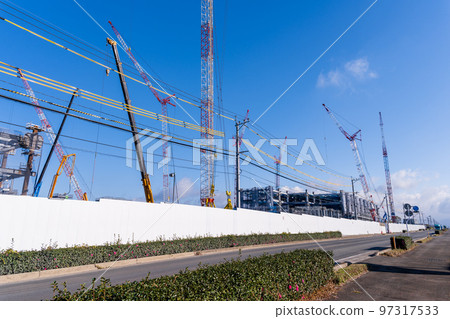 全球最大半導體代工企業台積電（TSMC）最新施工現場（2022年12月）熊本縣菊代町 97317533