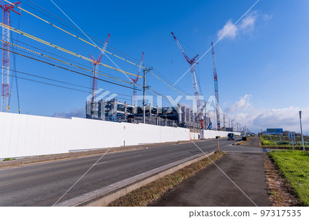 全球最大半導體代工企業台積電（TSMC）最新施工現場（2022年12月）熊本縣菊代町 97317535