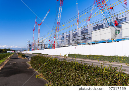 The latest construction scene of Taiwan Semiconductor Manufacturing Co., Ltd. (TSMC), the world's largest semiconductor contract manufacturing company (December 2022) Kikuyo Town, Kumamoto Prefecture 97317569