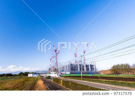 The latest construction scene of Taiwan Semiconductor Manufacturing Co., Ltd. (TSMC), the world's largest semiconductor contract manufacturing company (December 2022) Kikuyo Town, Kumamoto Prefecture 97317570