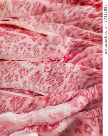 Marbled Matsusaka beef loin for sukiyaki 97318885