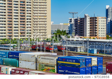 [Urban scenery of Tokyo] Sumidagawa Station (freight station) 97318938
