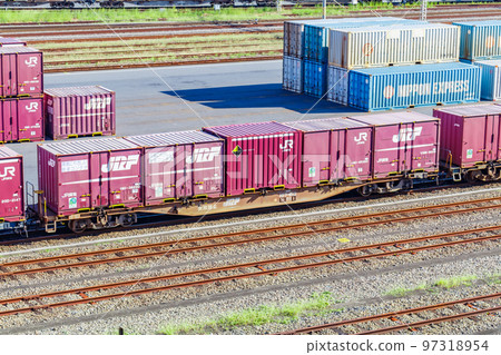 [Urban scenery of Tokyo] Sumidagawa Station (freight station) 97318954
