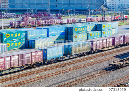 [Urban scenery of Tokyo] Sumidagawa Station (freight station) 97318959