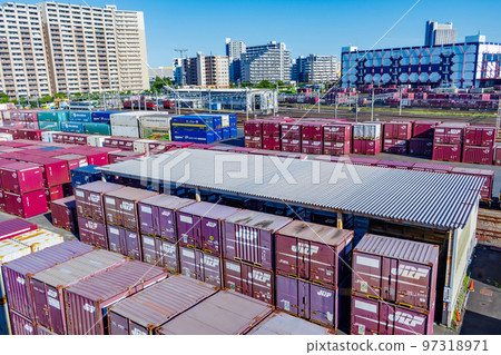 [Urban scenery of Tokyo] Sumidagawa Station (freight station) 97318971