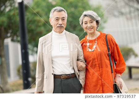 Senior couple in gorgeous clothes 97319537