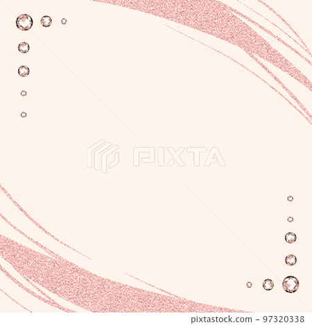 Stylish glitter line frame material 97320338