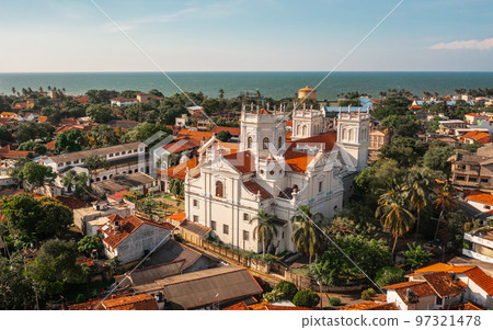 St. Mary's Church in Negombo. Aerial view 97321478