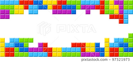 Colorful block pattern background 97321973