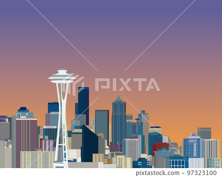 seattle space needle space needle evening view 97323100